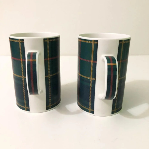 Lot of 2 Dunoon Scotland Mugs Coffee Cups Tartan Plaid - Picture 3 of 16